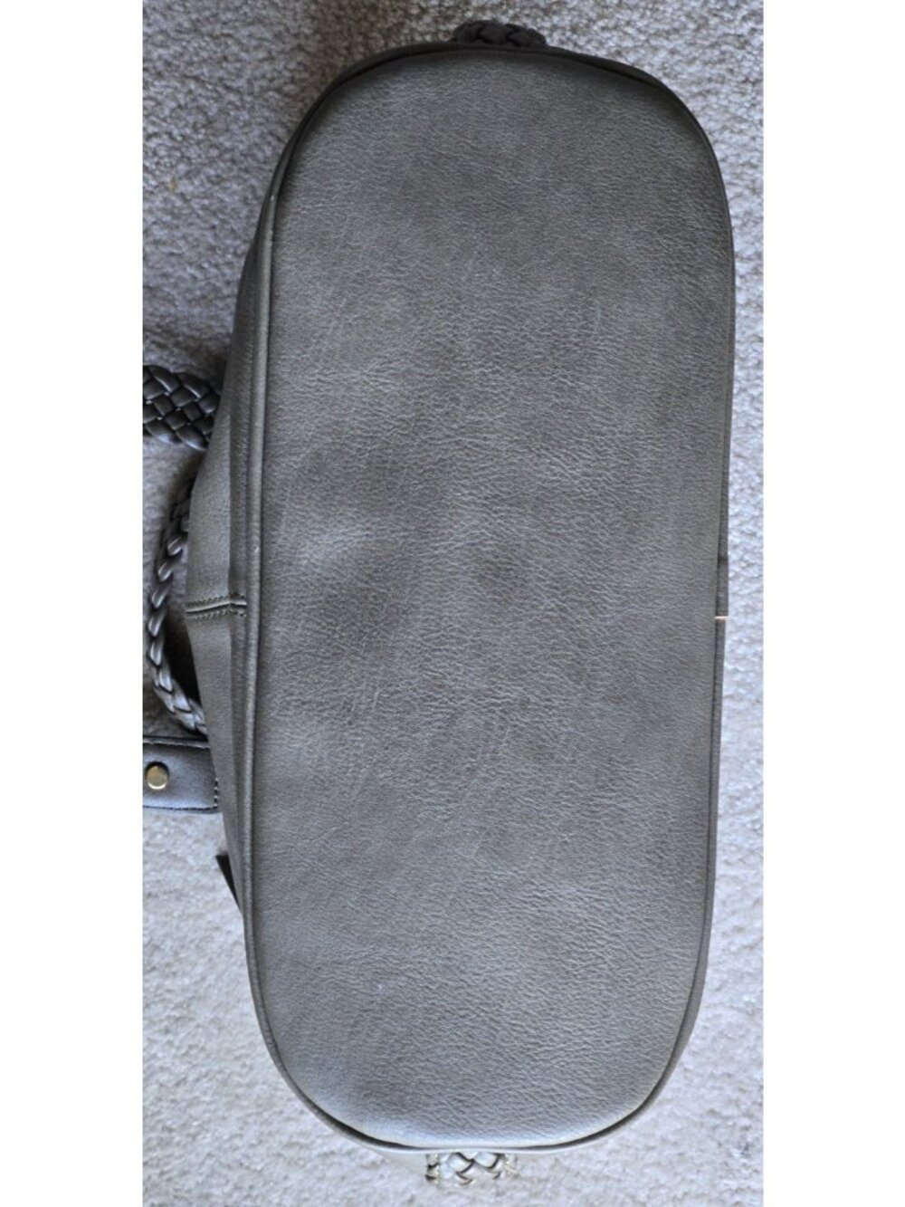 Antik Kraft Olive Green Soft Vegan Leather Crossbody Bag Adjustable 3 Sections - Picture 3 of 13